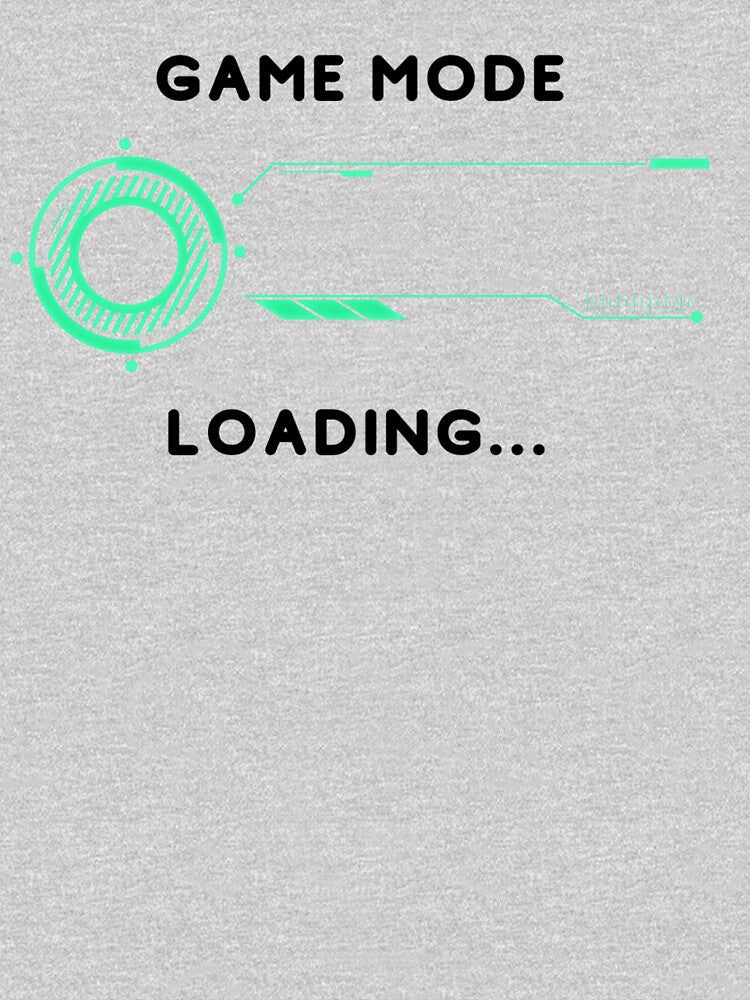 Game mode loading - Text based design illustration - Black text by Nemesiscrowd Unisex , , , Long Sleeve Tee