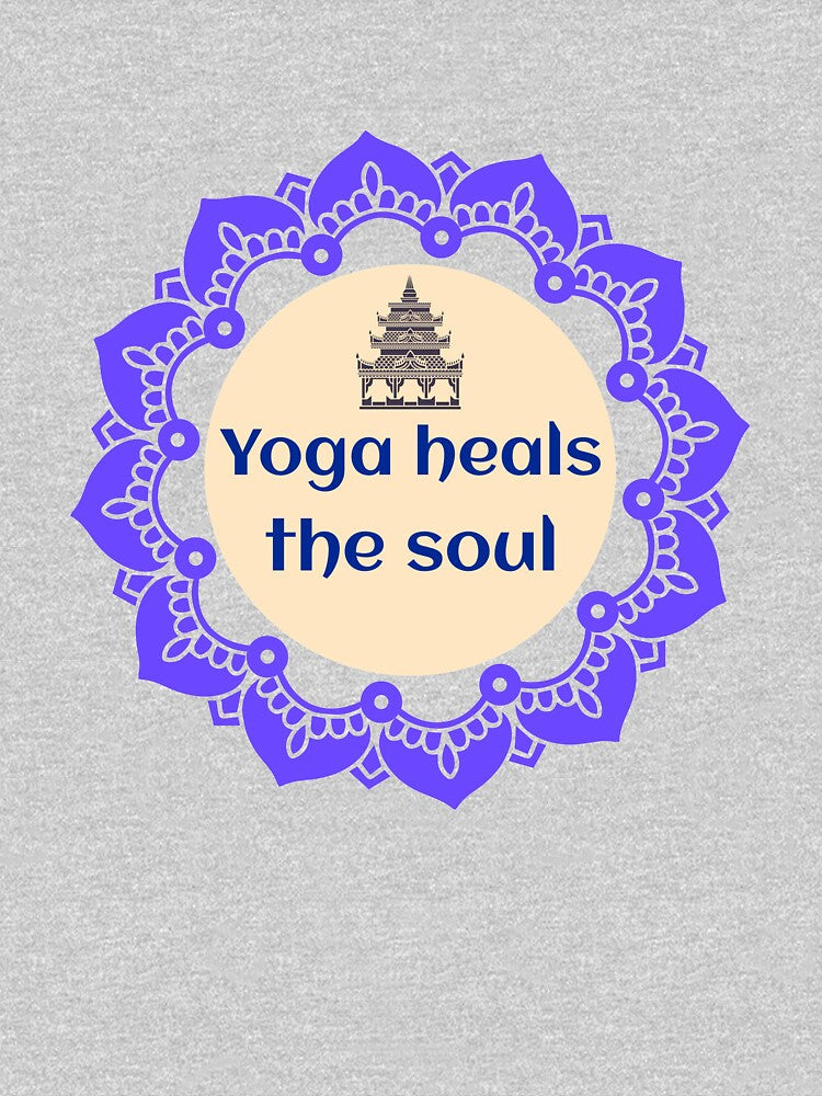 Yoga Heals The Soul / Namaste / Yoga Design / Meditation / Yoga Lover by RedBoyShop Unisex , , , Long Sleeve Tee
