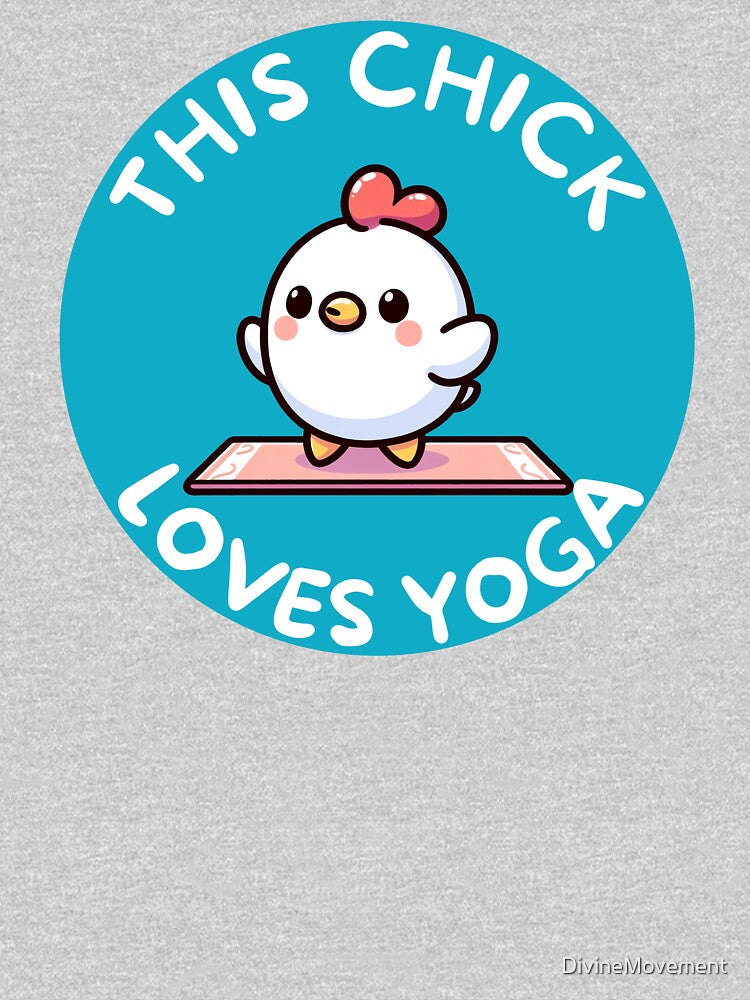 Funny Chicken Yogi by DivineMovement Unisex , , , Long Sleeve Tee
