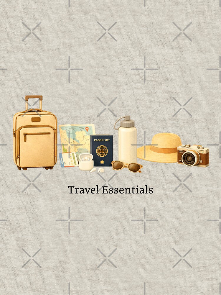 Travel Essentials | Wanderlust Adventure Kit by thtCMRAguy Unisex , , , Long Sleeve Tee