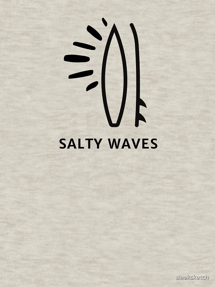 Cool surfing logo minimal by Sleek Sketch Studio Unisex , , , Long Sleeve Tee