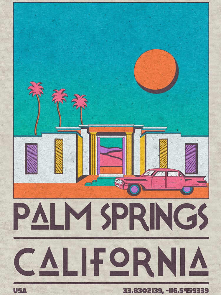 Palm Springs, California, USA by JDP,Designs Unisex , , , Long Sleeve Tee
