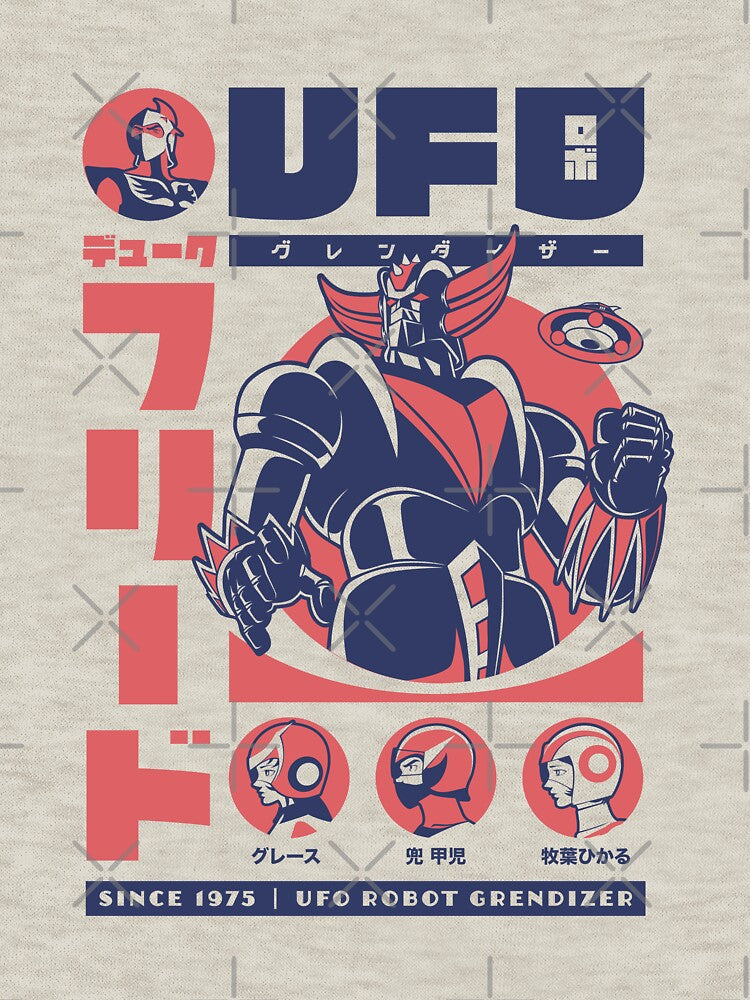 326 Retro Grendizer by Yexart Unisex , , , Long Sleeve Tee