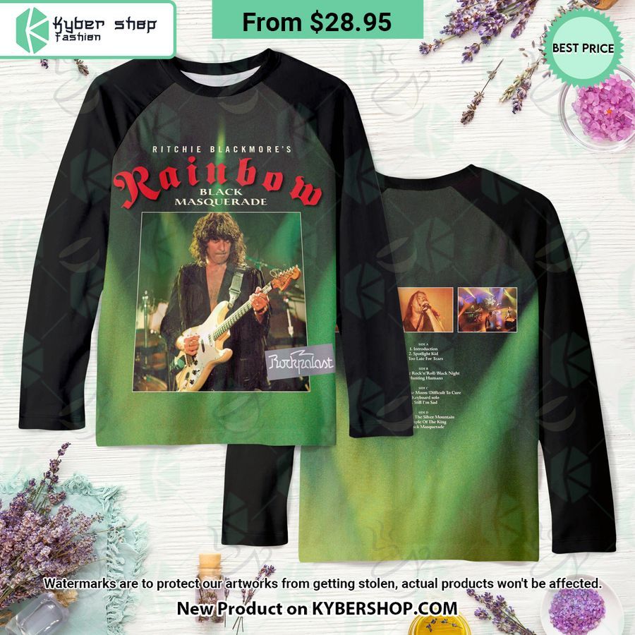 Rainbow Band Black Masquerade Album Shirt