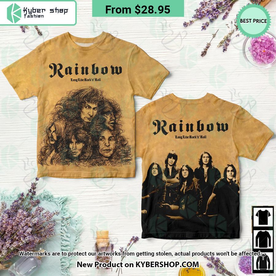 Rainbow Band Long Live Rock & Roll Album Shirt