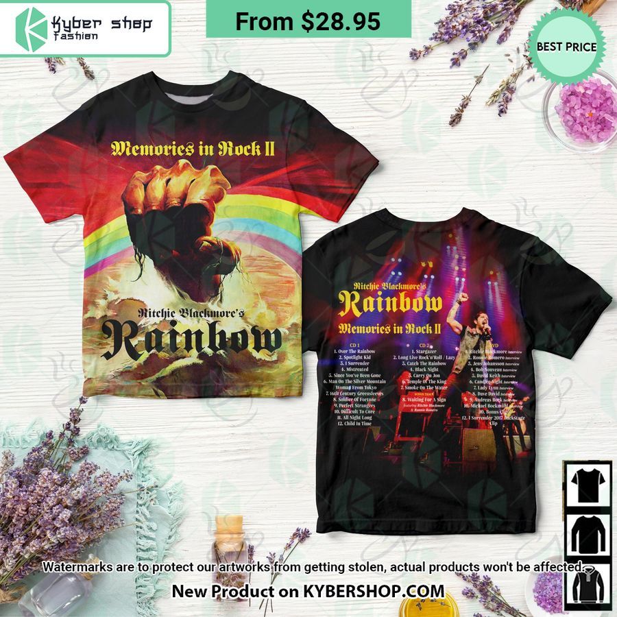 Rainbow Band Memories In Rock II Shirt