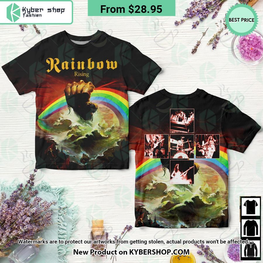 Rainbow Band Rising Album Shirt