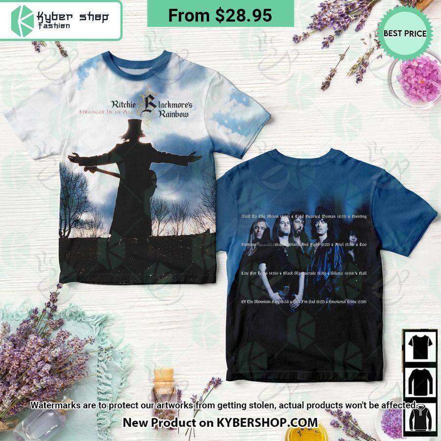 Rainbow Band Stranger In Us All Album Shirt