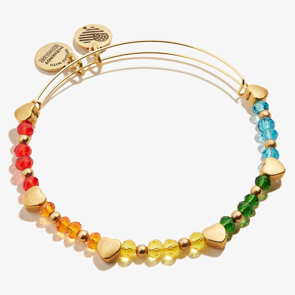 Rainbow Heart Beaded Bangle T-Shirts