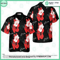 Red Hibiscus Hawaiian Shirt