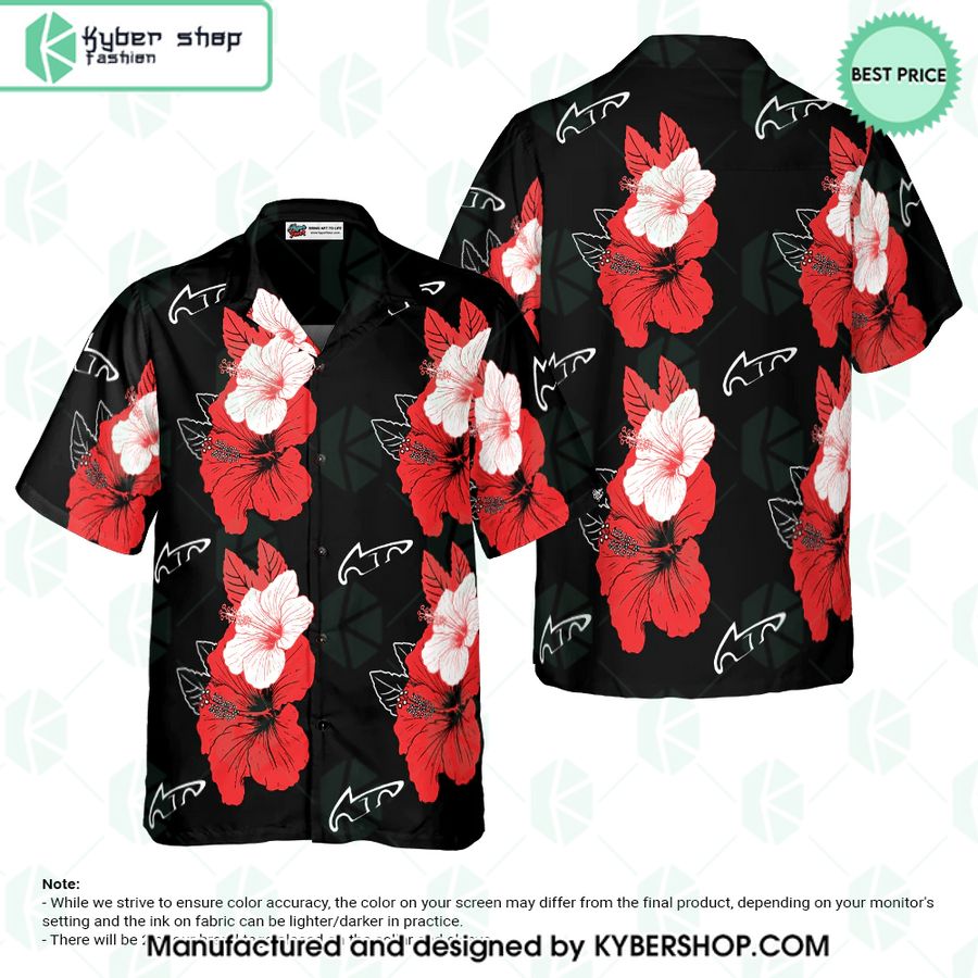 Red Hibiscus Hawaiian Shirt