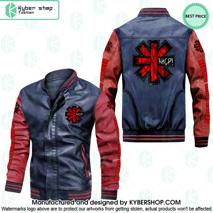 Red Hot Chili Peppers Leather Bomber Jacket