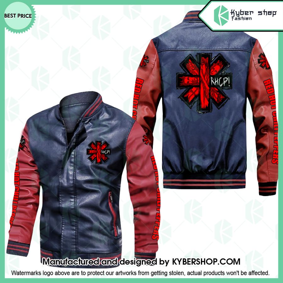 Red Hot Chili Peppers Leather Bomber Jacket