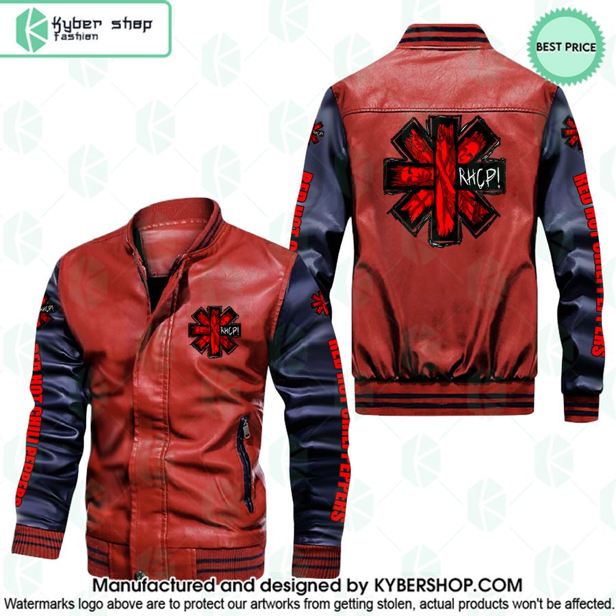 Red Hot Chili Peppers Leather Bomber Jacket