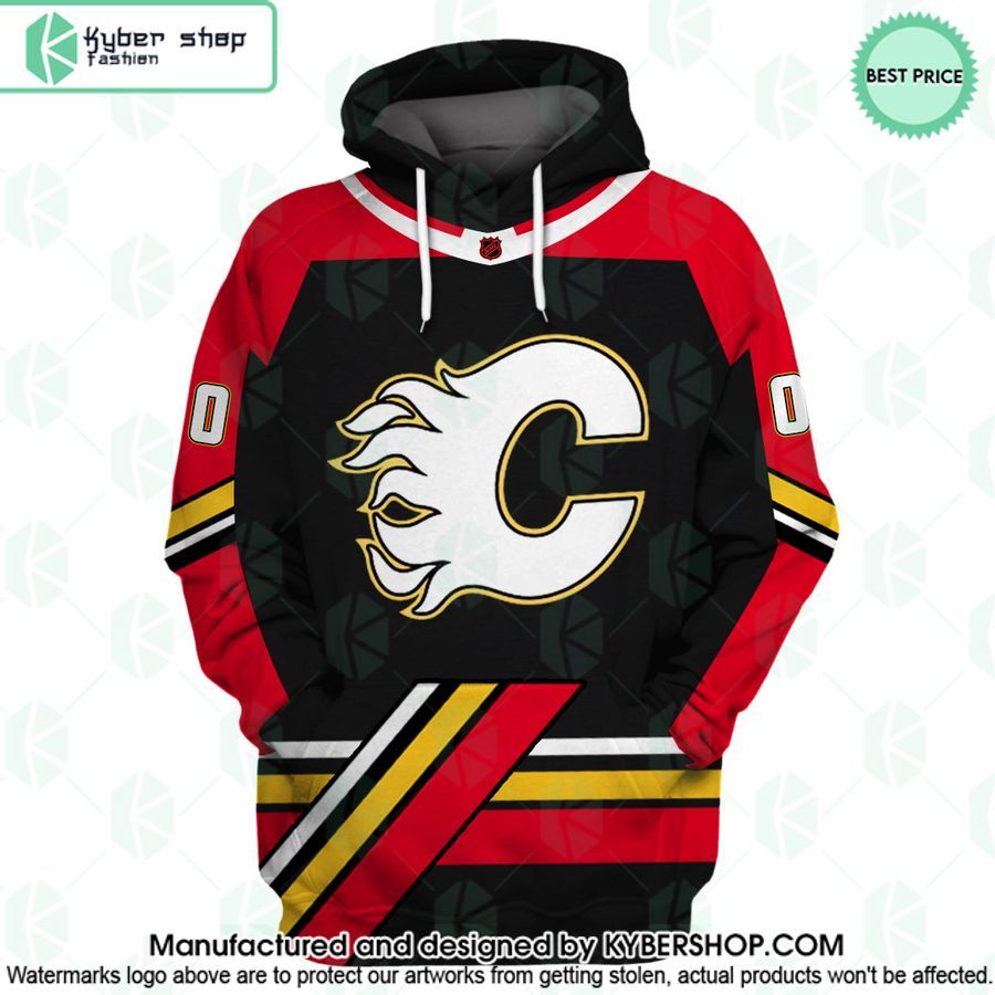 Reverse Retro Jerseys Calgary Flames CUSTOM Hoodie