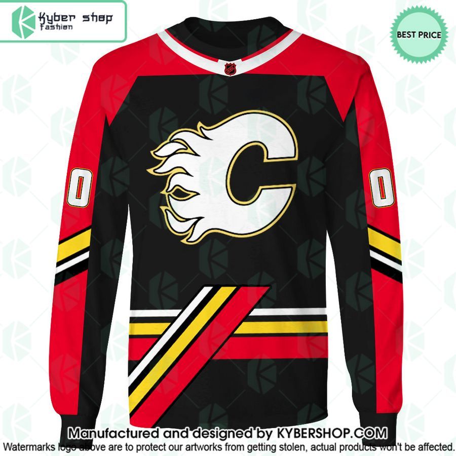 Reverse Retro Jerseys Calgary Flames CUSTOM Hoodie
