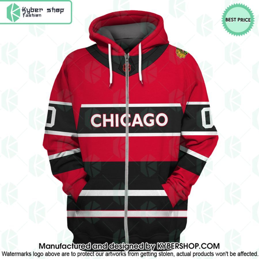 Reverse Retro Jerseys Chicago Blackhawks CUSTOM Hoodie