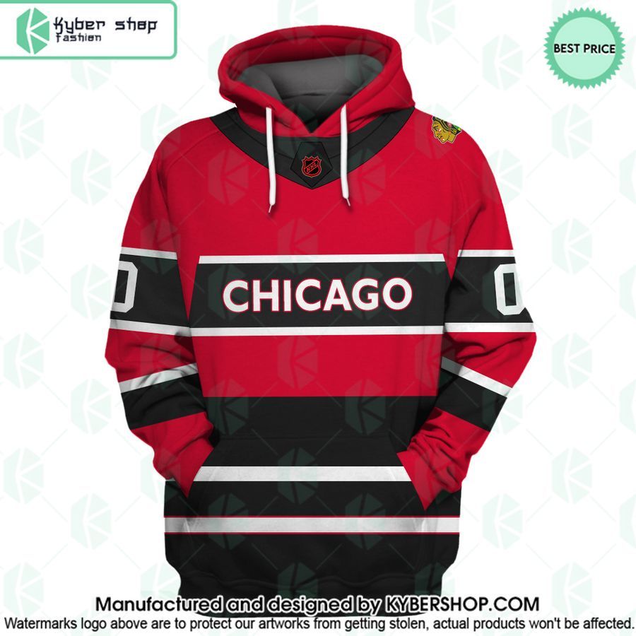 Reverse Retro Jerseys Chicago Blackhawks CUSTOM Hoodie