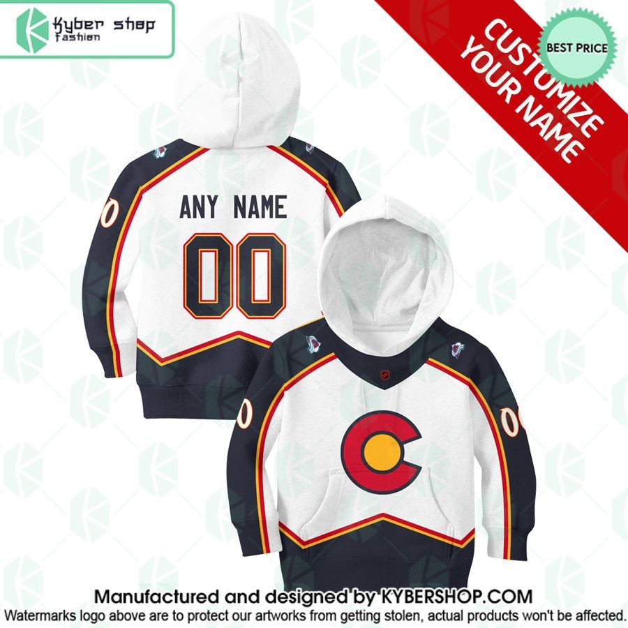 Reverse Retro Jerseys Colorado Avalanche CUSTOM Hoodie
