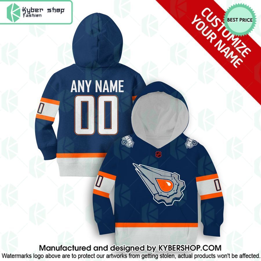 Reverse Retro Jerseys Edmonton Oilers CUSTOM Hoodie