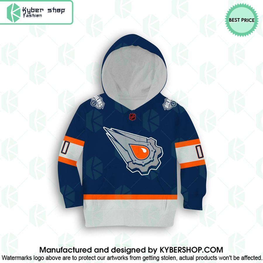 Reverse Retro Jerseys Edmonton Oilers CUSTOM Hoodie