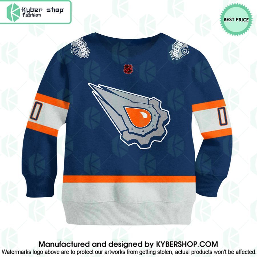 Reverse Retro Jerseys Edmonton Oilers CUSTOM Hoodie