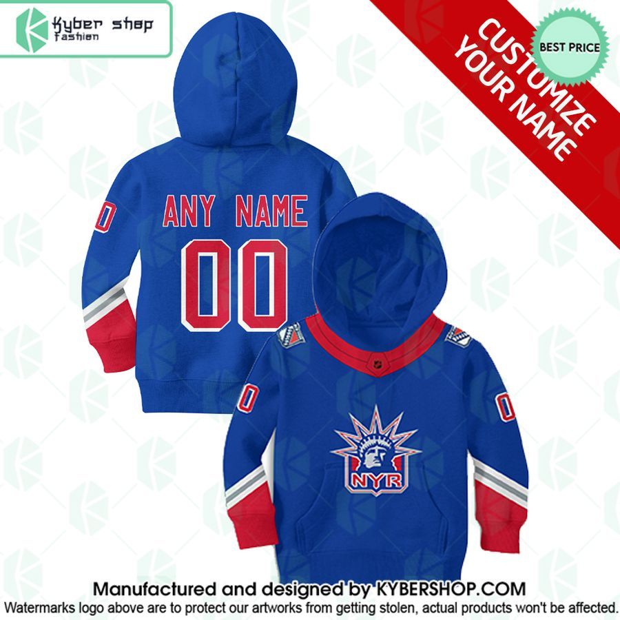 Reverse Retro Jerseys New York Rangers CUSTOM Hoodie