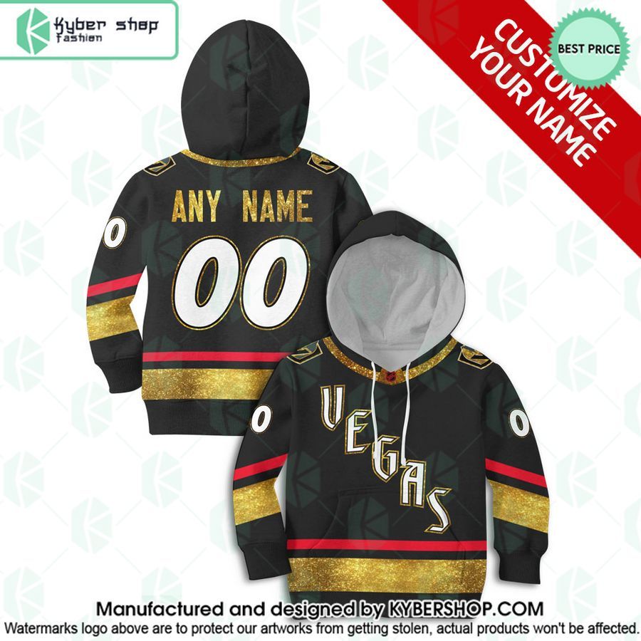 Reverse Retro Jerseys Vegas Golden Knights CUSTOM Hoodie