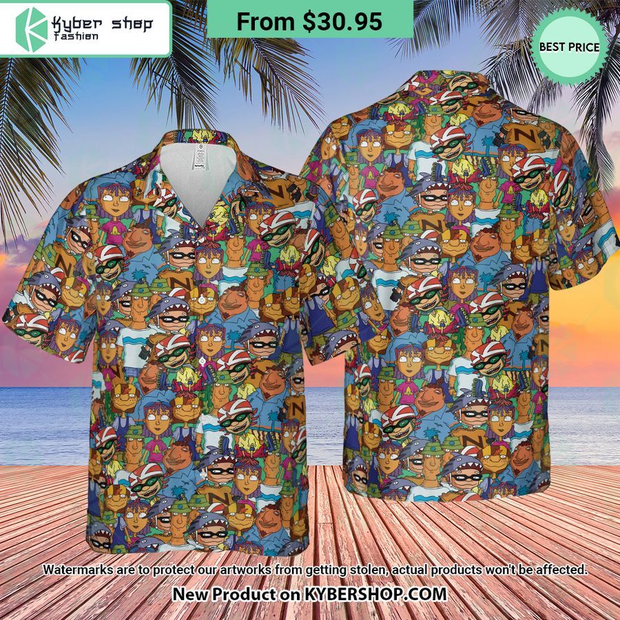 Rocket Power Characters Hawaiian Shirt