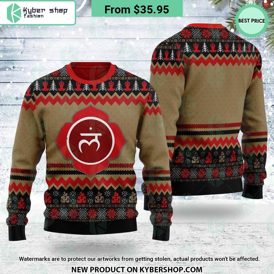 Root Chakra Christmas Sweater