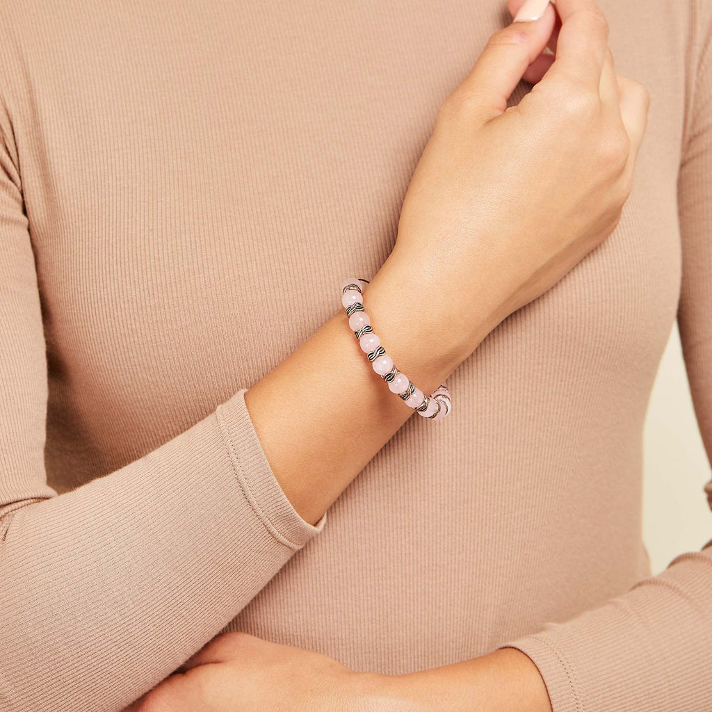 Rose Quartz Beaded Bangle T-Shirts