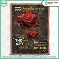 Rose To My Dear Daughter-In-Law The Gift Of Life Blanket