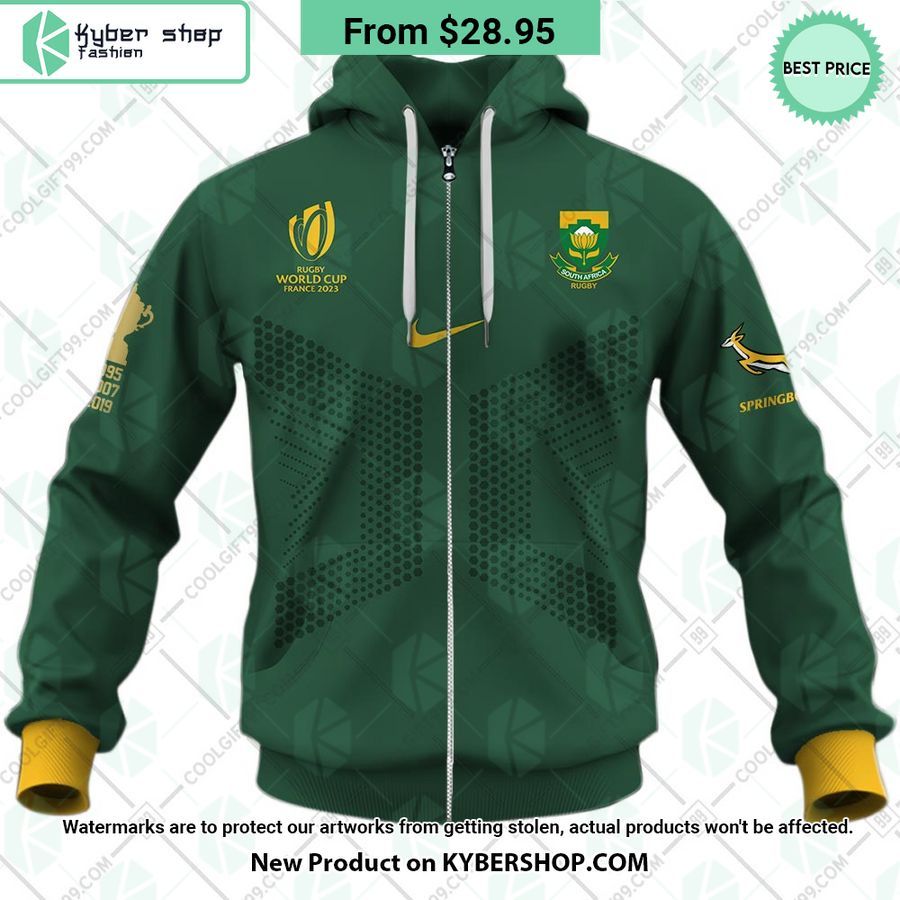 Rugby World Cup 2023 Springboks South Africa Rugby Home Jersey CUSTOM Hoodie