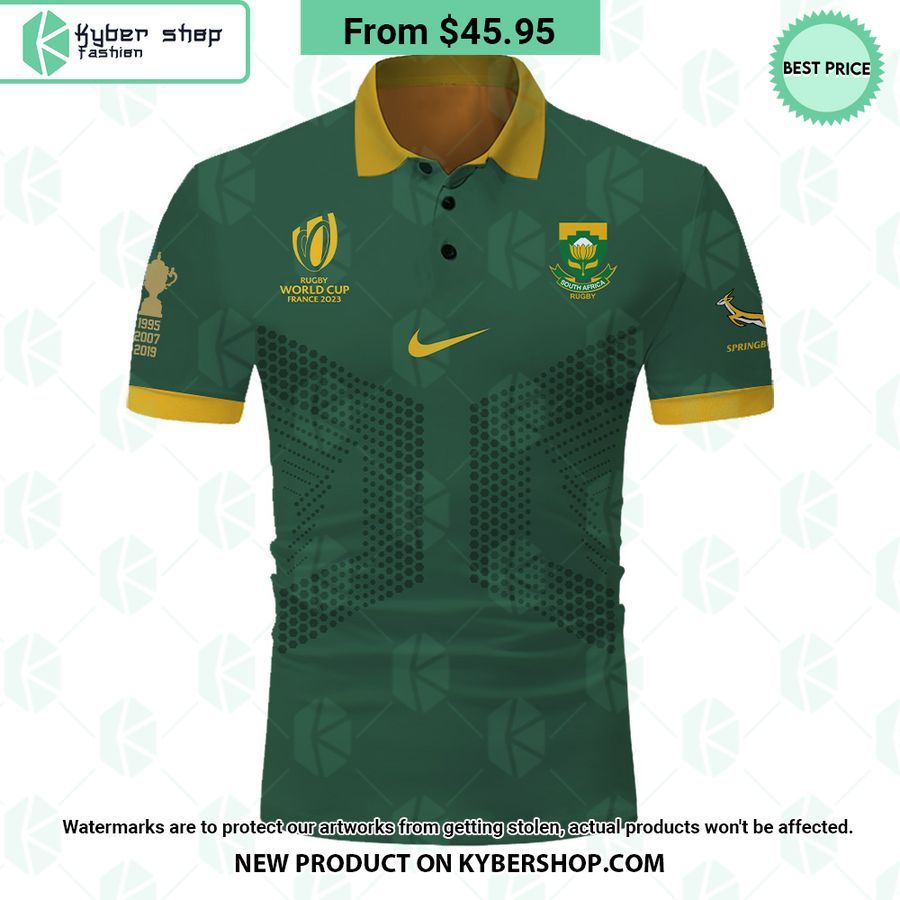 Rugby World Cup 2023 Springboks South Africa Rugby Jersey Polo Shirt
