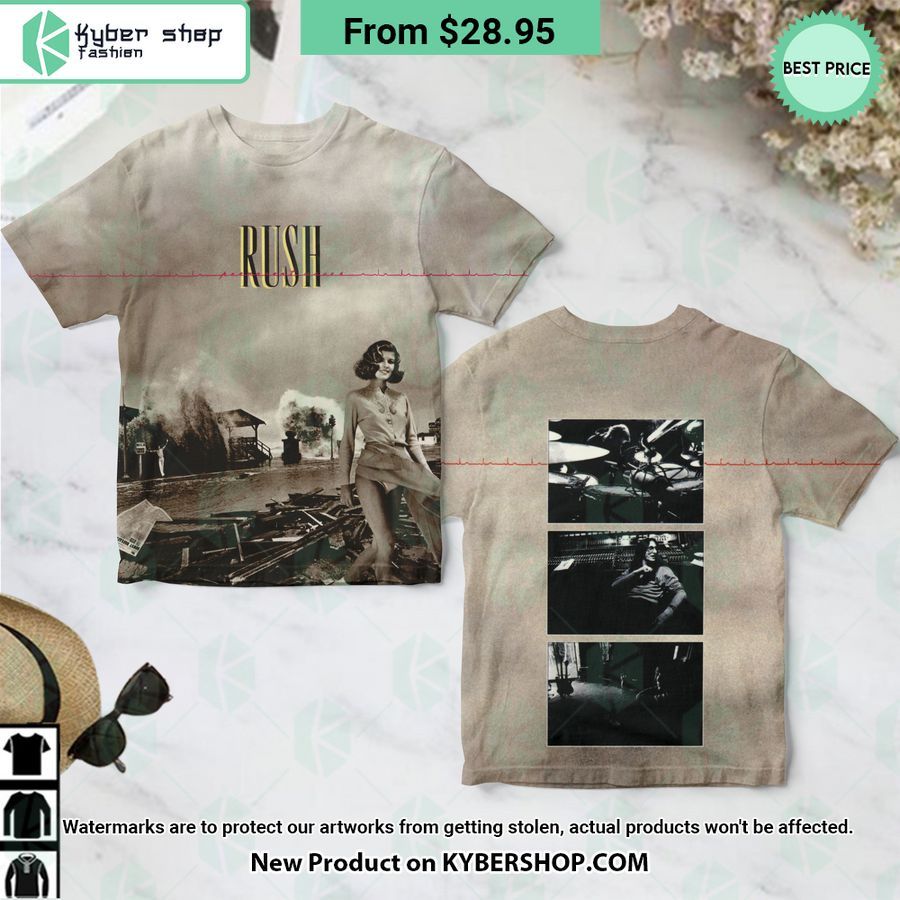 Rush Band Permanent Waves Album Shirt