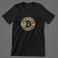 Bitcoin Cyber security Gold Shine T shirt Cool Dad Tshirt Internet hack Unisex , , , Long Sleeve Tee