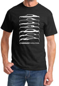 1966-2018 Charger Evolution Outline Design Tshirt NEW FREE SHIPPING Unisex , , , Long Sleeve Tee