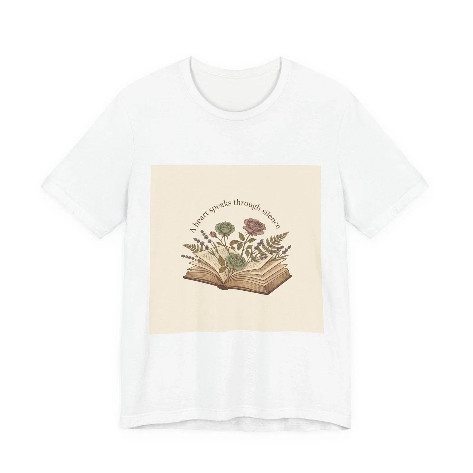 Poetic Open Book Tee | Poetcore, Literary Aesthetic, Bookish Design Unisex , , , Long Sleeve Tee