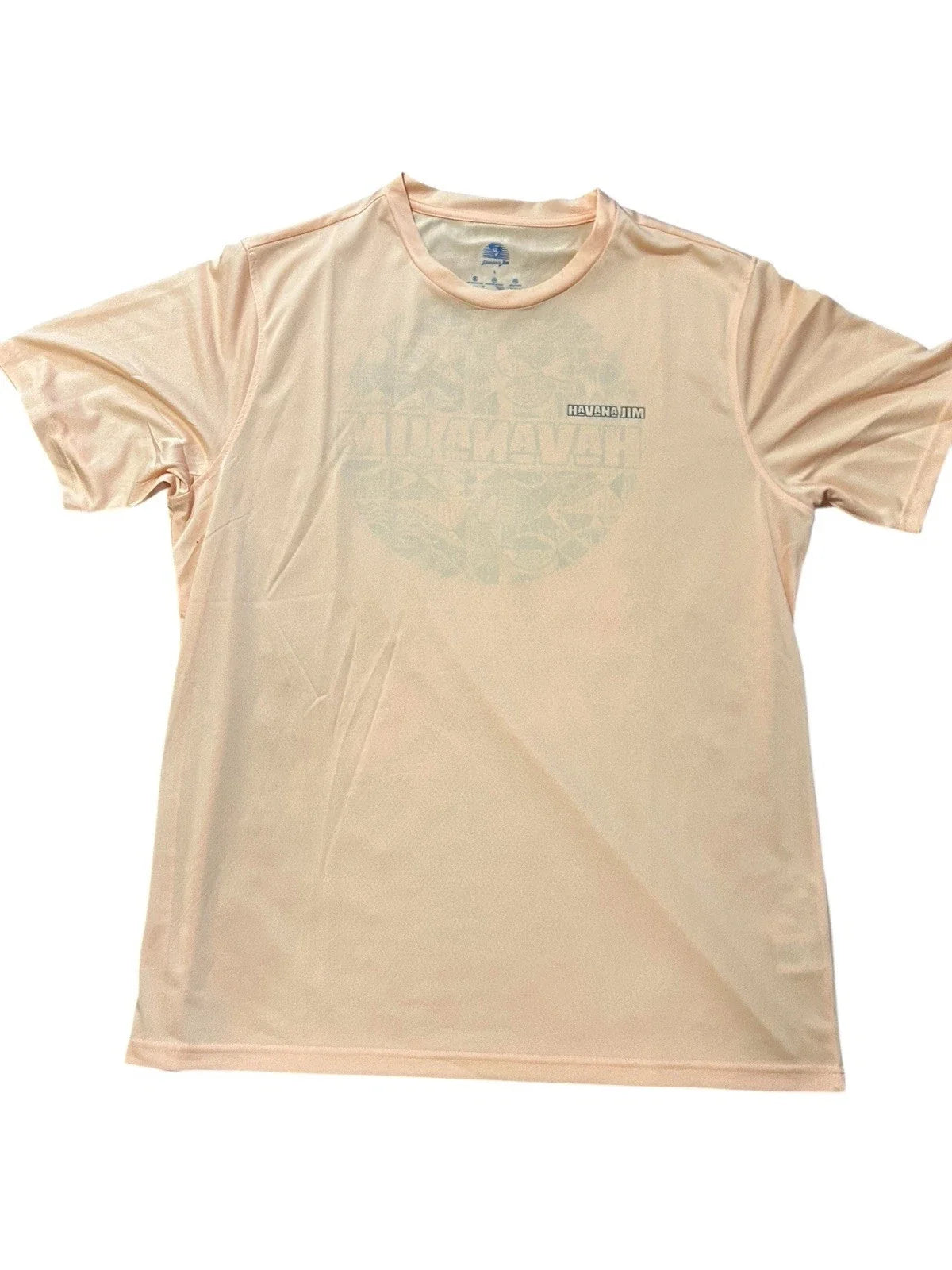 Havana Jim Shirt Mens L Peach Cool Tech Tee UPF Moisture Wicking NEW Unisex , , , Long Sleeve Tee