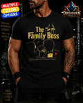 The Family Boss Fathers Day Shirt Mafia Movie Dad Gift Gangster Graphic Tee 2026 Unisex , , , Long Sleeve Tee