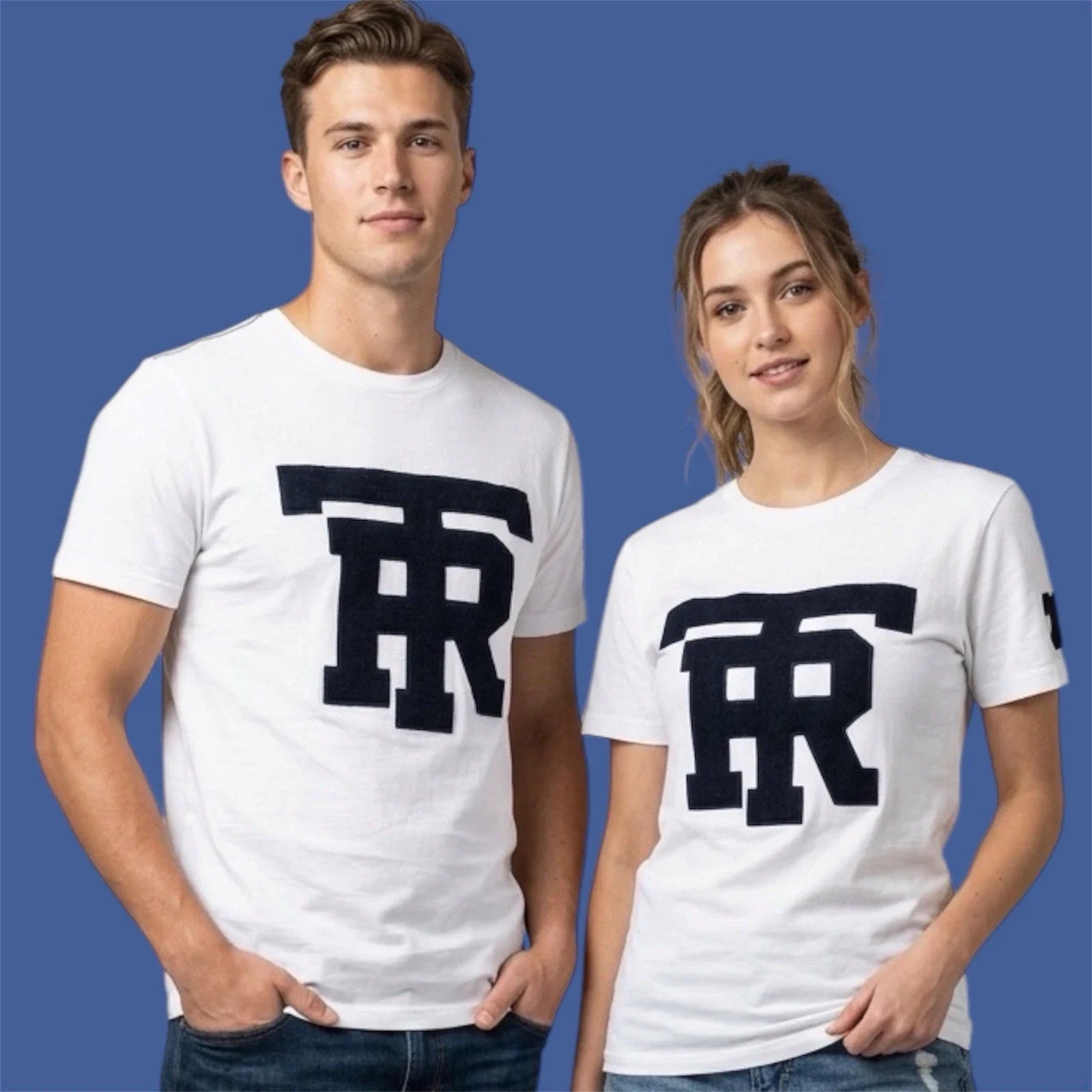 $79 TRUE RELIGION White UNIVERSITY OF TR Short Sleeve Applique Graphic Unisex , , , Long Sleeve Tee