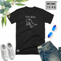 Tea Rex T Shirt Cute Dinosaur Jurassic Morning Coffee Brew Fun Xmas Gift Men Top Unisex , , , Long Sleeve Tee