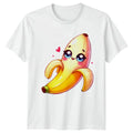 Cute Kawaii Banana Happy Fruit Kawaii Art Fruit Food Birthday Gift Unisex , , , Long Sleeve Tee