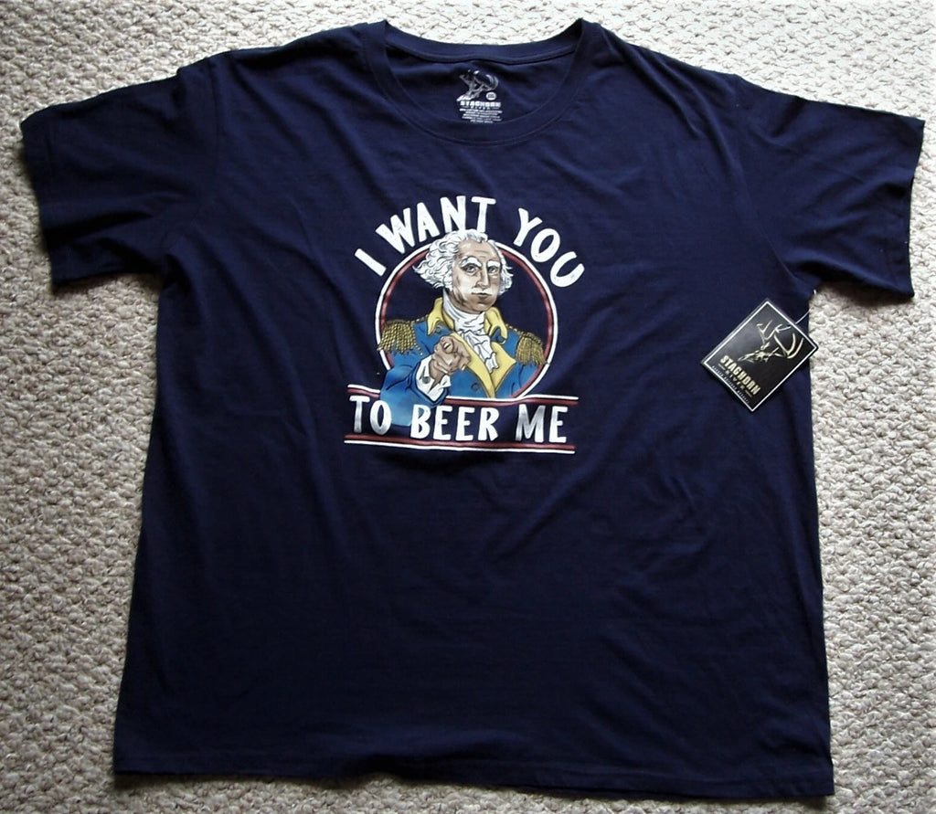 I Want You To Beer Me Funny Drinking Summer Shenanigans Mens Tee Size XXL