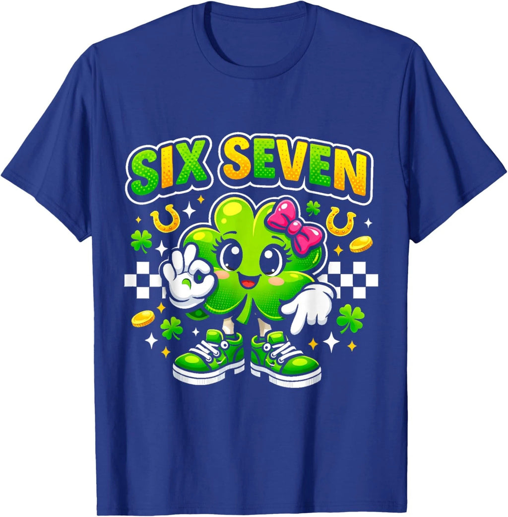 Kawaii Shamrock Bow Lucky Clover Cute Unisex T-Shirt