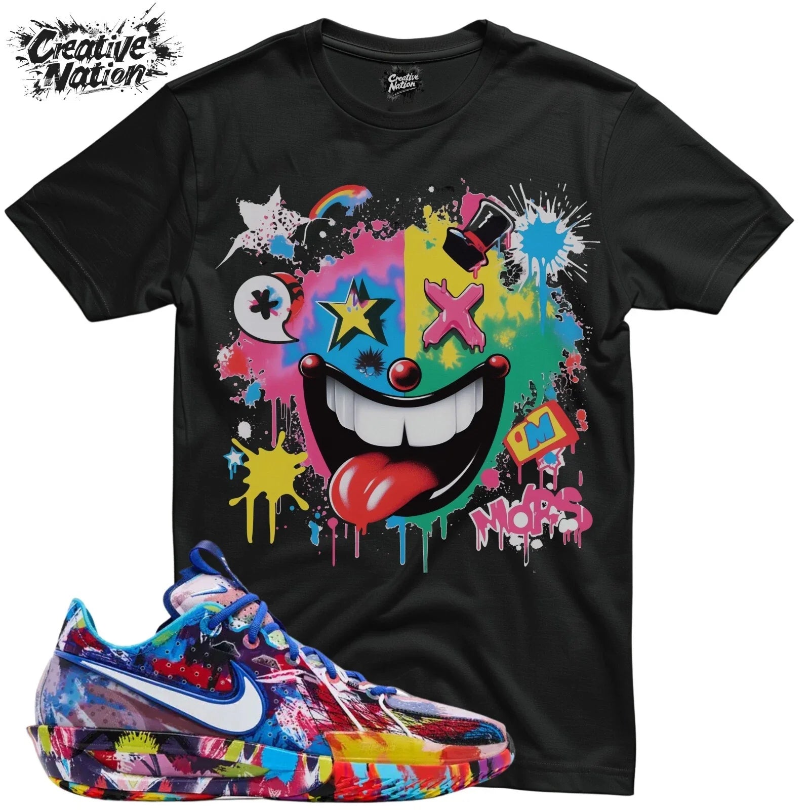 Shirt To Match Air Zoom GT Cut 3 Jewell Loyd Paint Unisex Tee Psychedelic Shirt Unisex , , , Long Sleeve Tee