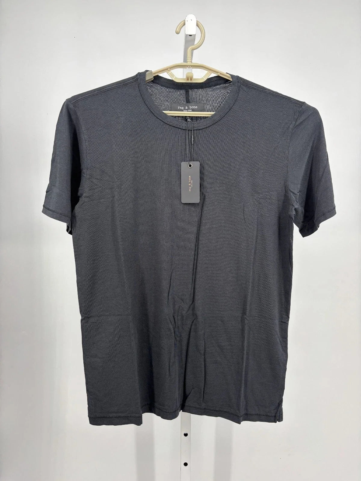 New Rag & Bone Core Short Sleeve Tee Mens Black Cotton S/S $98 Unisex , , , Long Sleeve Tee