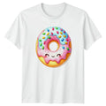 Sweet And Happy Donut Life Kawaii Donut Foodie Birthday Gift Unisex , , , Long Sleeve Tee