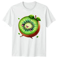 Cute Kawaii Happy Kiwi Fruit Cute Fruit Food Lover Birthday Gift Unisex , , , Long Sleeve Tee