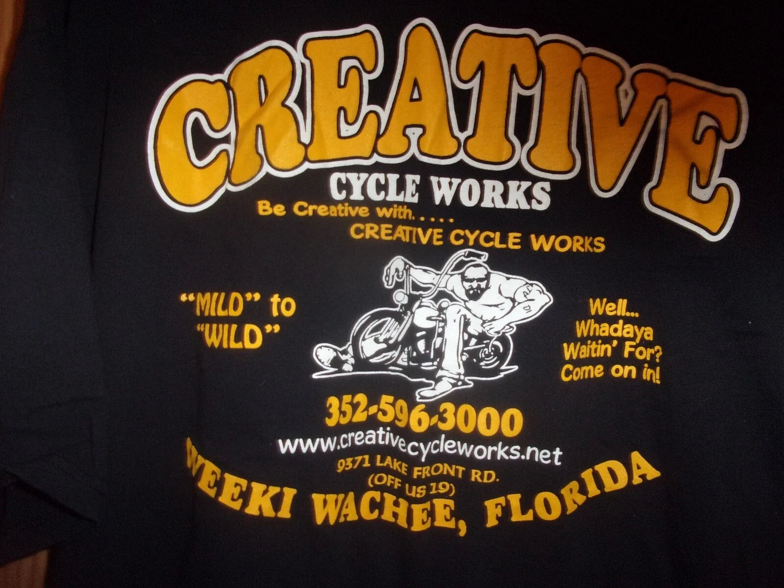 CREATIVE CYCLE WORK WEEKI WACHIE FL black 3XL t shirt Unisex , , , Long Sleeve Tee
